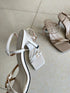 Double Strap Open Toe Heels